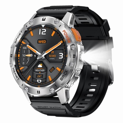 Smartwatch Męski Gravity GT22-2 na bransolecie stalowej w kolorze Srebrny/Srebrny o szerokości 22mm
