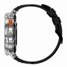 Smartwatch Męski Gravity GT22-2 na bransolecie stalowej w kolorze Srebrny/Srebrny o szerokości 22mm