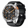 Smartwatch Męski Gravity GT22-2 na bransolecie stalowej w kolorze Srebrny/Srebrny o szerokości 22mm