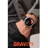 Smartwatch Męski Gravity GT22-2 na bransolecie stalowej w kolorze Srebrny/Srebrny o szerokości 22mm