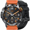 Smartwatch Męski Gravity GT22-3 na pasku gumowym w kolorze Czarny/Pomarańczowy o szerokości 22mm