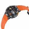 Smartwatch Męski Gravity GT22-3 na pasku gumowym w kolorze Czarny/Pomarańczowy o szerokości 22mm