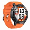 Smartwatch Męski Gravity GT22-3 na pasku gumowym w kolorze Czarny/Pomarańczowy o szerokości 22mm