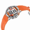 Smartwatch Męski Gravity GT22-4 na pasku gumowym w kolorze Srebrny/Czarny o szerokości 22mm