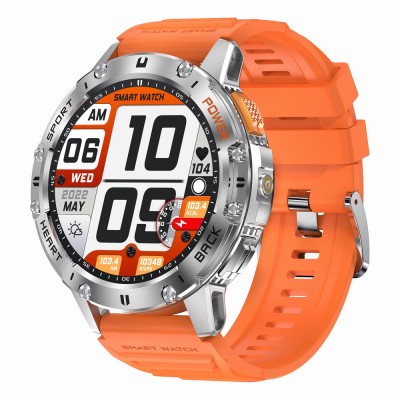 Smartwatch Męski Gravity GT22-4 na pasku gumowym w kolorze Srebrny/Czarny o szerokości 22mm