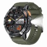 Smartwatch Męski Gravity GT22-5 na pasku gumowym w kolorze Czarny/Khaki o szerokości 22mm