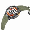 Smartwatch Męski Gravity GT22-5 na pasku gumowym w kolorze Czarny/Khaki o szerokości 22mm