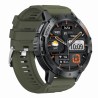 Smartwatch Męski Gravity GT22-5 na pasku gumowym w kolorze Czarny/Khaki o szerokości 22mm