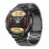 Smartwatch Męski Gravity GT21-1 na pasku gumowym w kolorze Czarny/Czarny o szerokości 22mm