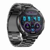 Smartwatch Męski Gravity GT21-1 na pasku gumowym w kolorze Czarny/Czarny o szerokości 22mm