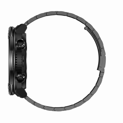 Smartwatch Męski Gravity GT21-1 na pasku gumowym w kolorze Czarny/Czarny o szerokości 22mm
