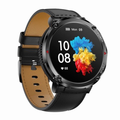 Smartwatch Męski Gravity GT21-3 na pasku gumowym w kolorze Czarny/Czarny o szerokości 22mm