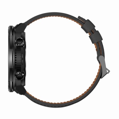 Smartwatch Męski Gravity GT21-3 na pasku gumowym w kolorze Czarny/Czarny o szerokości 22mm