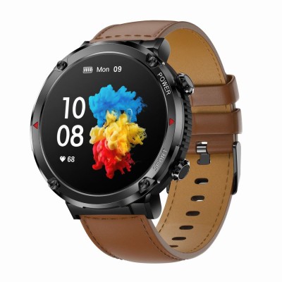 Smartwatch Męski Gravity GT21-4 na pasku gumowym w kolorze Czarny/Czarny o szerokości 22mm