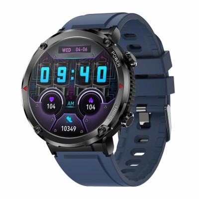 Smartwatch Męski Gravity GT21-5 na pasku gumowym w kolorze Czarny/Czarny o szerokości 22mm