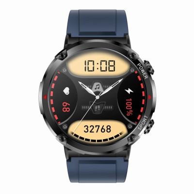 Smartwatch Męski Gravity GT21-5 na pasku gumowym w kolorze Czarny/Czarny o szerokości 22mm