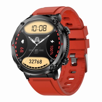 Smartwatch Męski Gravity GT21-6 na pasku gumowym w kolorze Czarny/Czarny o szerokości 22mm