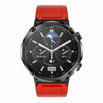 Smartwatch Męski Gravity GT21-6 na pasku gumowym w kolorze Czarny/Czarny o szerokości 22mm