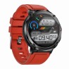 Smartwatch Męski Gravity GT21-6 na pasku gumowym w kolorze Czarny/Czarny o szerokości 22mm