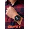 Smartwatch Męski Gravity GT21-7 na pasku gumowym w kolorze Khaki/Khaki o szerokości 22mm