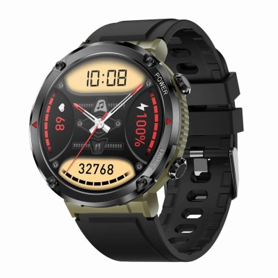 Smartwatch Męski Gravity GT21-7 na pasku gumowym w kolorze Khaki/Khaki o szerokości 22mm