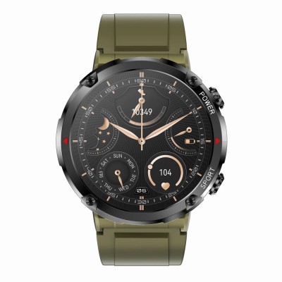 Smartwatch Męski Gravity GT21-7 na pasku gumowym w kolorze Khaki/Khaki o szerokości 22mm