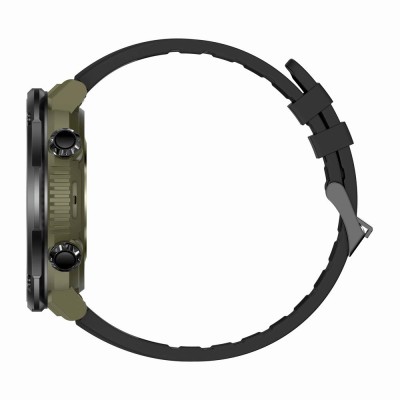 Smartwatch Męski Gravity GT21-7 na pasku gumowym w kolorze Khaki/Khaki o szerokości 22mm