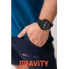 Smartwatch Męski Gravity GT1-1 PRO na pasku gumowym w kolorze Czarny/Czarny o szerokości 22mm