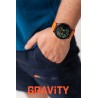Smartwatch Męski Gravity GT1-2 PRO na pasku gumowym w kolorze Czarny/Czarny o szerokości 22mm