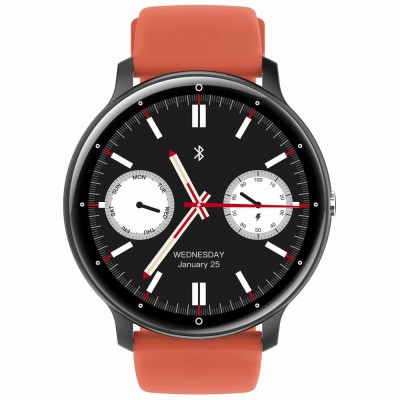Smartwatch Męski Gravity GT1-3 PRO na pasku gumowym w kolorze Czarny/Czarny o szerokości 22mm