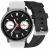 Smartwatch Damski Gravity GT1-4 PRO na pasku gumowym w kolorze Czarny/Czarny o szerokości 22mm