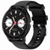 Smartwatch Damski Gravity GT1-4 PRO na pasku gumowym w kolorze Czarny/Czarny o szerokości 22mm