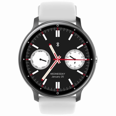 Smartwatch Damski Gravity GT1-4 PRO na pasku gumowym w kolorze Czarny/Czarny o szerokości 22mm
