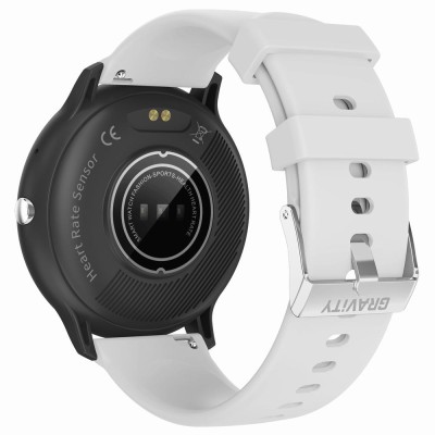 Smartwatch Damski Gravity GT1-4 PRO na pasku gumowym w kolorze Czarny/Czarny o szerokości 22mm