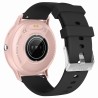 Smartwatch Damski Gravity GT1-5 PRO na pasku gumowym w kolorze Różowy/Różowy o szerokości 22mm