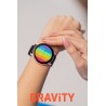 Smartwatch Damski Gravity GT1-5 PRO na pasku gumowym w kolorze Różowy/Różowy o szerokości 22mm
