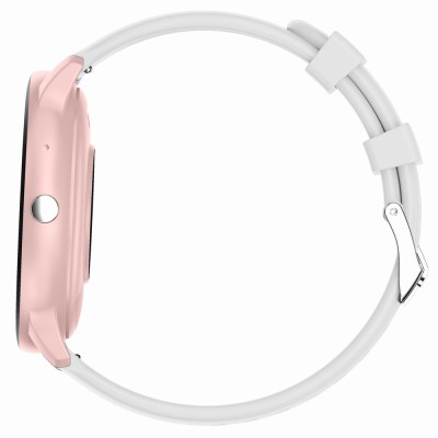 Smartwatch Damski Gravity GT1-6 PRO na pasku gumowym w kolorze Różowy/Różowy o szerokości 22mm