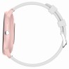 Smartwatch Damski Gravity GT1-6 PRO na pasku gumowym w kolorze Różowy/Różowy o szerokości 22mm