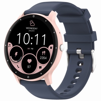 Smartwatch Damski Gravity GT1-7 PRO na pasku gumowym w kolorze Różowy/Różowy o szerokości 22mm
