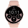Smartwatch Damski Gravity GT1-7 PRO na pasku gumowym w kolorze Różowy/Różowy o szerokości 22mm