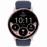 Smartwatch Damski Gravity GT1-7 PRO na pasku gumowym w kolorze Różowy/Różowy o szerokości 22mm