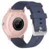 Smartwatch Damski Gravity GT1-7 PRO na pasku gumowym w kolorze Różowy/Różowy o szerokości 22mm