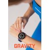 Smartwatch Damski Gravity GT1-7 PRO na pasku gumowym w kolorze Różowy/Różowy o szerokości 22mm