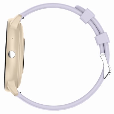 Smartwatch Damski Gravity GT1-8 PRO na pasku gumowym w kolorze Piaskowy/Piaskowy o szerokości 22mm