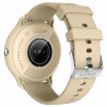 Smartwatch Damski Gravity GT1-8 PRO na pasku gumowym w kolorze Piaskowy/Piaskowy o szerokości 22mm