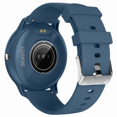 Smartwatch Męski Gravity GT1-9 PRO na pasku gumowym w kolorze Niebieski/Niebieski o szerokości 22mm