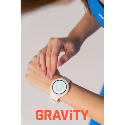 Smartwatch Damski Gravity GT14-1 na pasku gumowym w kolorze Różowy/Różowy o szerokości 22mm