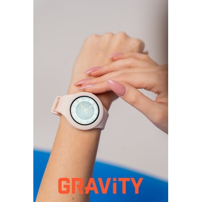 Smartwatch Damski Gravity GT14-1 na pasku gumowym w kolorze Różowy/Różowy o szerokości 22mm