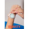 Smartwatch Damski Gravity GT14-1 na pasku gumowym w kolorze Różowy/Różowy o szerokości 22mm