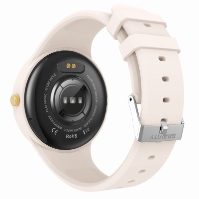 Smartwatch Damski Gravity GT14-1 na pasku gumowym w kolorze Różowy/Różowy o szerokości 22mm